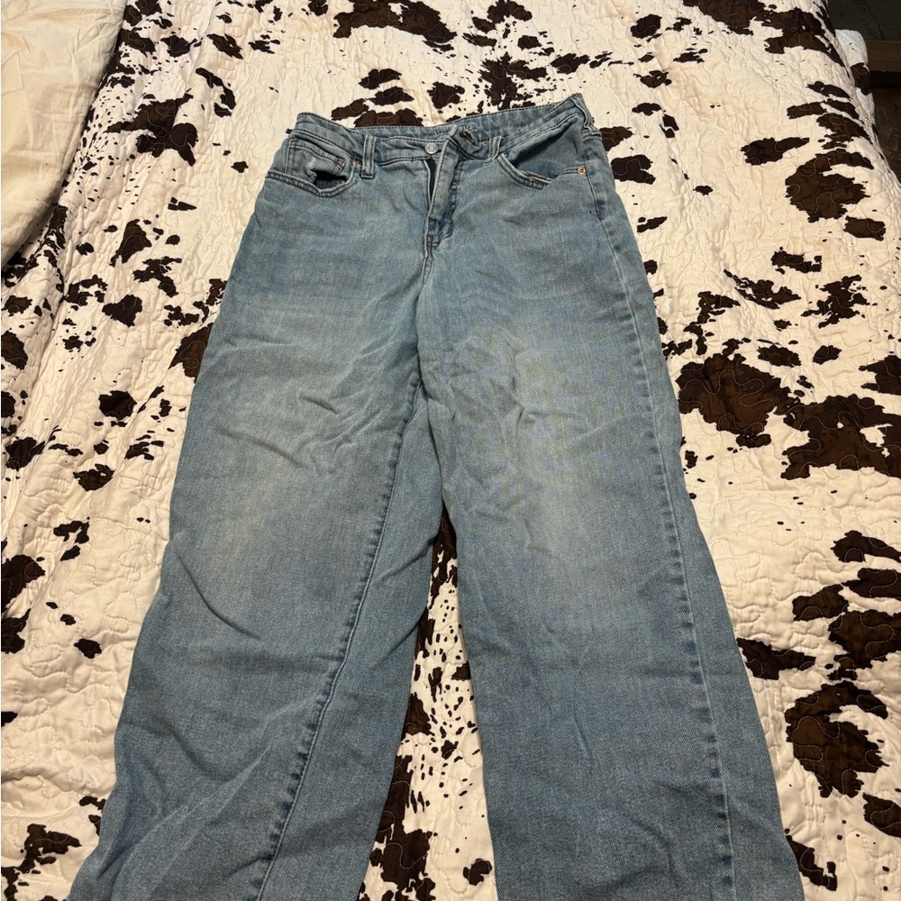 wild fable Light Blue Wide-Leg Jeans